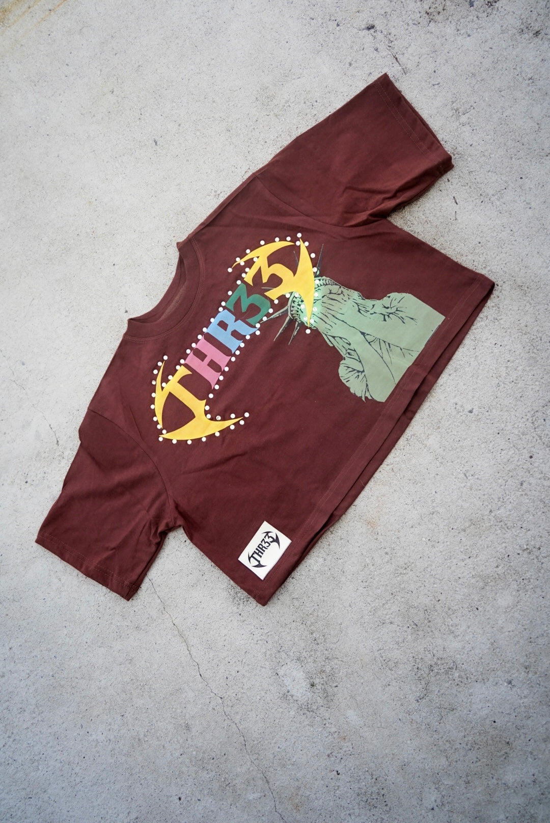 THR33 Liberty State Crop Top