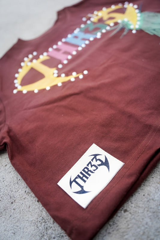 THR33 Liberty State Crop Top