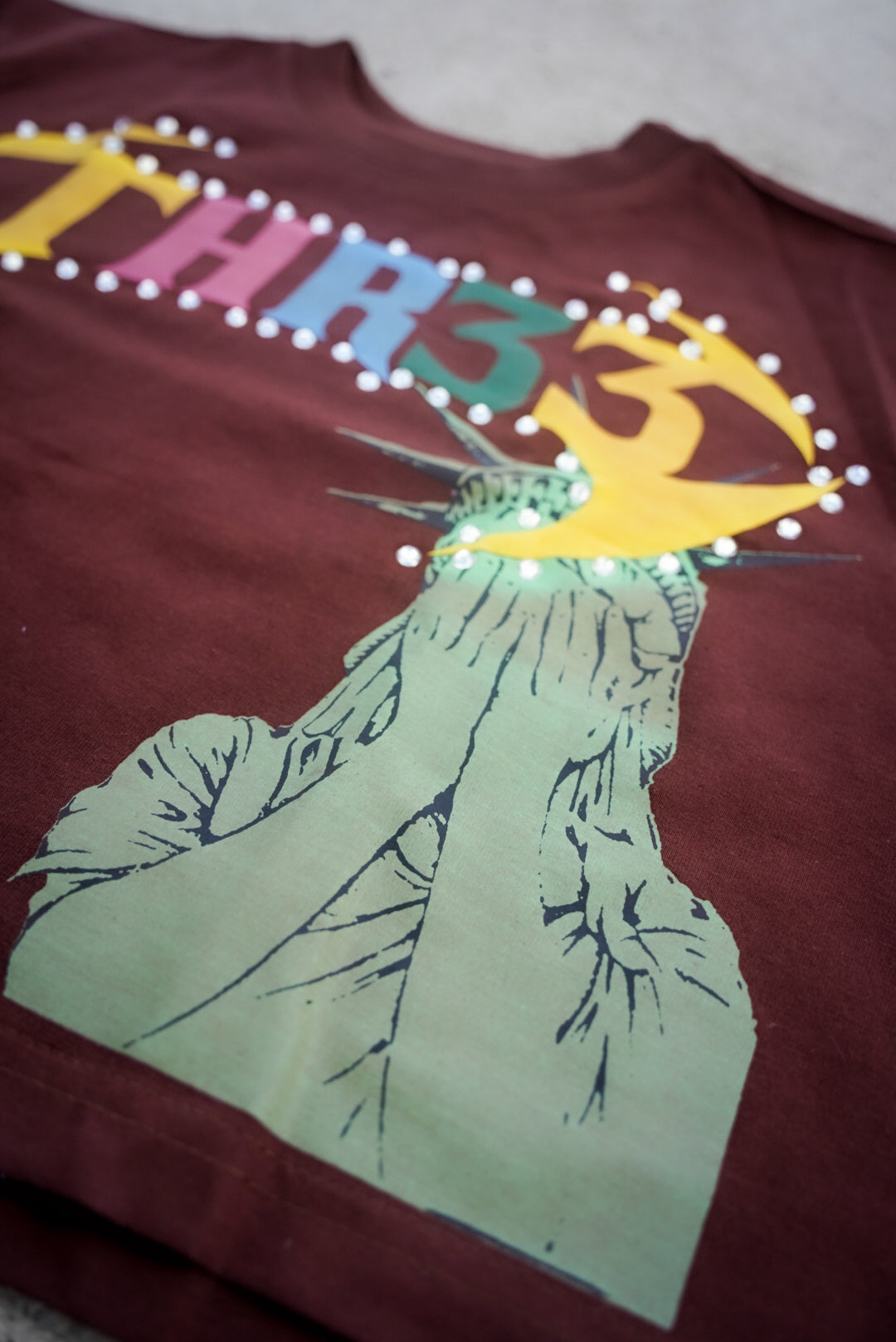 THR33 Liberty State Crop Top